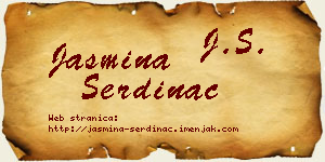 Jasmina Serdinac vizit kartica
